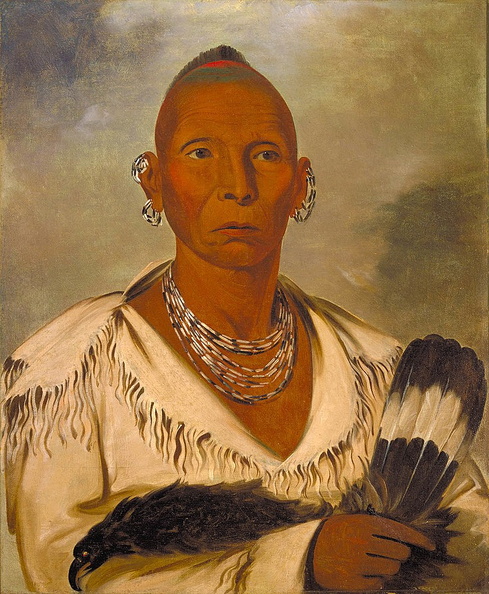 An 1832 painting of Chief Black Hawlk..jpg