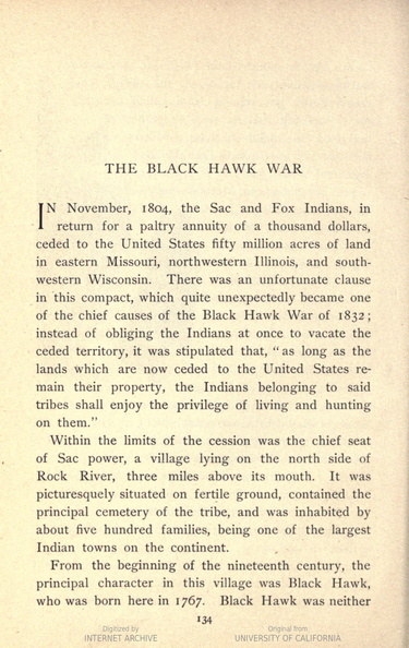 THE BLACK HAWK WAR