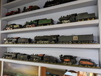 Collecting steam locomotives and displaying them.
