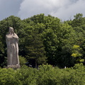 Chief Black Hawk overlooking the land.