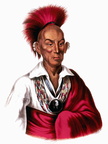 A painting of Chief Black Hawk.