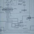 The last generation(1995) schematic drawing of the Woodward Governor Company's Turbine Water Wheel Governor system.