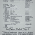 SPEED REGULATION OF HYDRAULIC TURBINES.