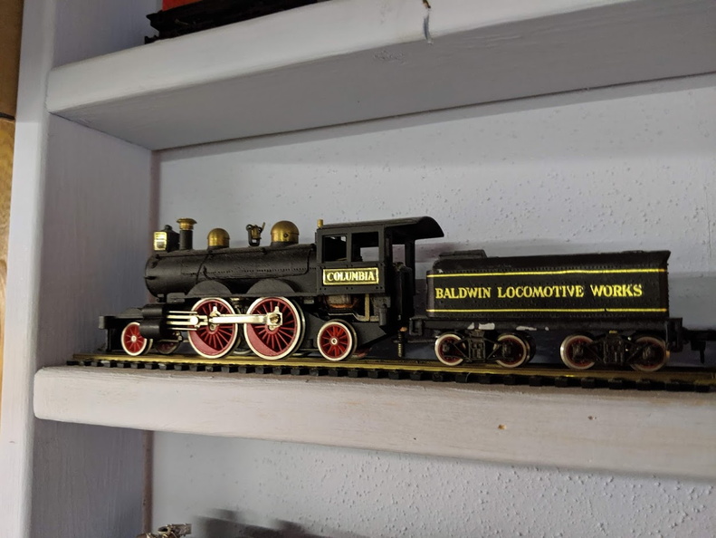 A Brass Balwin Locomotive Works 2-4-2 Locomotive..jpg