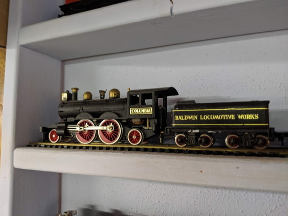 A Brass Balwin Locomotive Works 2-4-2 Locomotive.