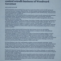 The  Woodward Governor Company sells their Hydraulic Turbine Controls(Hydro) business unit to the General Electric Company in the year 2000.