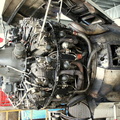 A Pratt & Whitney R3350 series engine in a Super Connie aircraft.