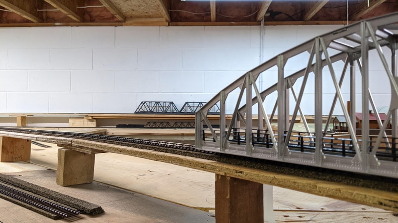 New bridges added to the model railroad layout..jpg