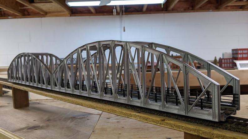 A mock-up of the bridge location.
