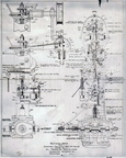 A schematic drawing of the Woodward gate shaft type hydraulic governor system.