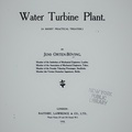 Water Turbine Plant.