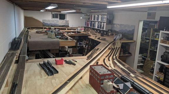 The new Model Railroad, ready to nail down some more track.