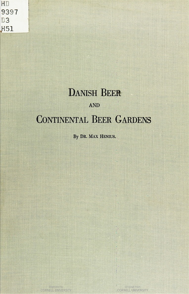 DANISH BEER AND CONTINENTAL BEER GARDENS.