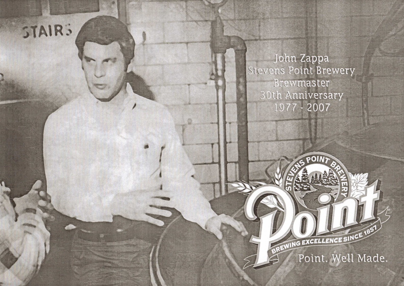 John Zappa, an old school brewmaster that had a 35+ year career at the Stevens Point Brewery.
