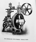 The Woodward Vertical Compensating size D and C type turbine water wheel governor.