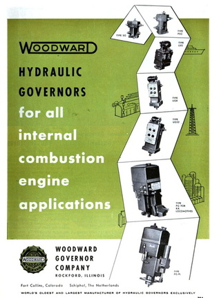 WOODWARD HYDRAULIC GOVERNORS.
