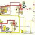 A Lucas schematic drawing of a governor fuel control system in a gas turbine engine.