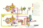 A Lucas schematic drawing of a governor fuel control system in a gas turbine engine.