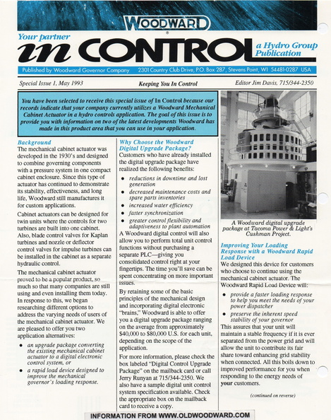 Looking back at Woodward digital governor control systems, circa 1993.