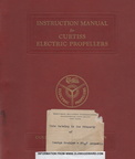 INSTRUCTION MANUAL FOR THE CURTISS ELECTRIC ENGNE GOVERNOR IN THE COLLECTION.