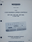 WOODWARD 2301 REVERSE ACTNG LOAD SHARING & SPEED CONTROL MANUAL 82406.  REVISION B.