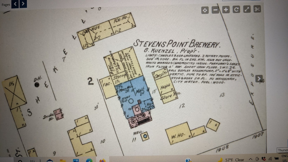 Stevens Point Brewery map.