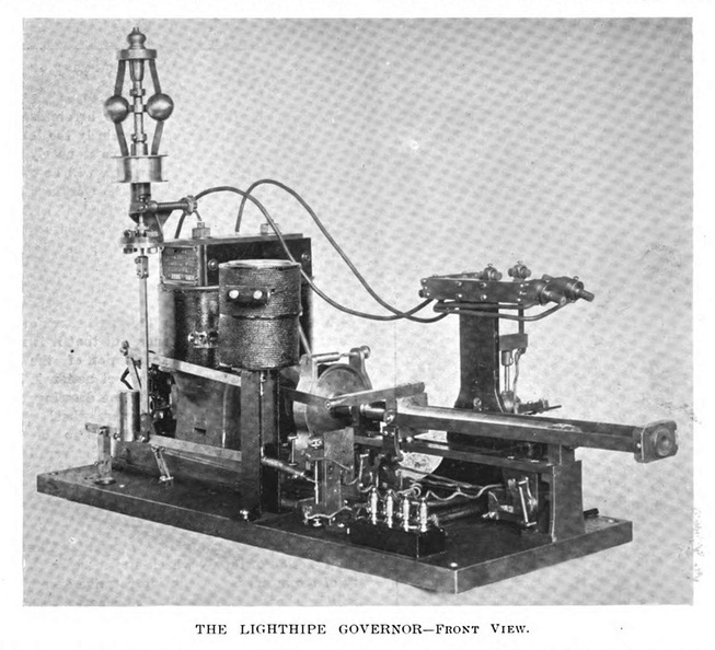THE LIGHTHIPE WATER WHEEL GOVERNOR OF 1897.