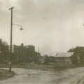 Driving toward the back of the Stevens Point Brewery complex in 1932.