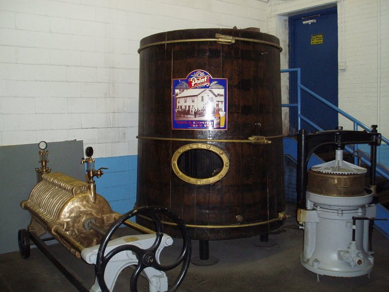  A few remaining pieces of the Stevens Point Brewery's equipment used over 100 years ago.