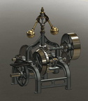 An Amos Woodward Water Wheel Governor from patent number 103,813.
