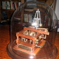 A patent model of the first Amos Woodward Water Wheel Governor from patent number 103,813.