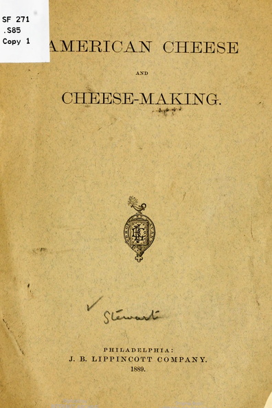 AMERICAN CHEESE AND CHEESE MAKING.