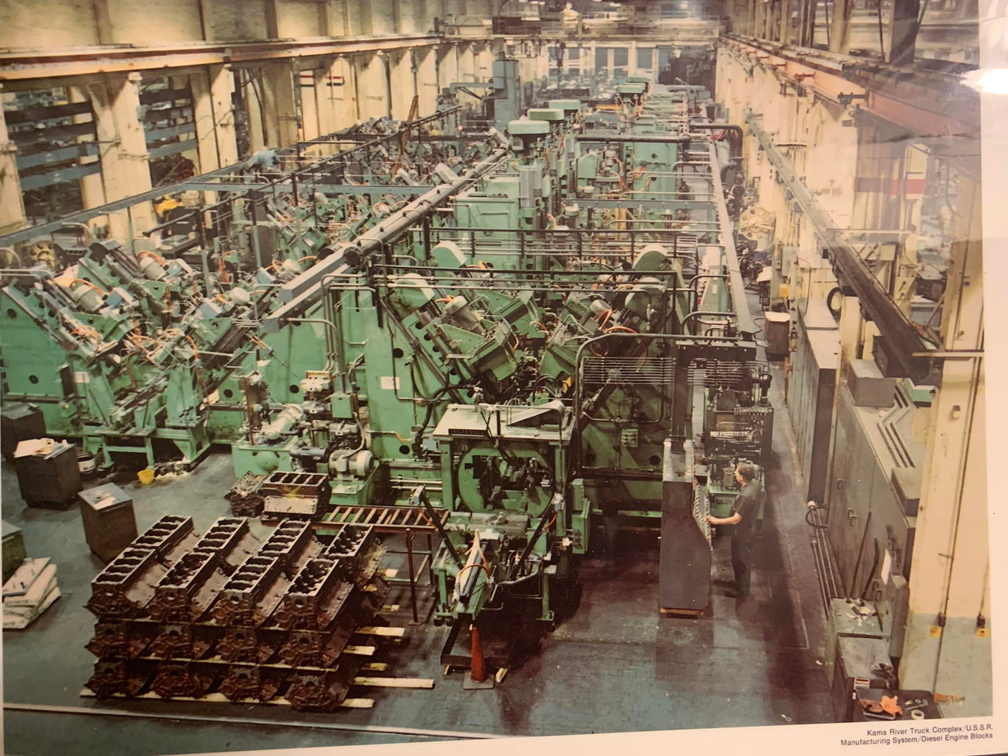 Ingersoll machines machining massive diesel engine blocks for diesel-electric locomotives all over the world.