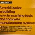 An Ingersoll Milling Machine Company Manufacturing History Project.