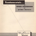 Fundamentals of Speed Governing of Prime Movers.