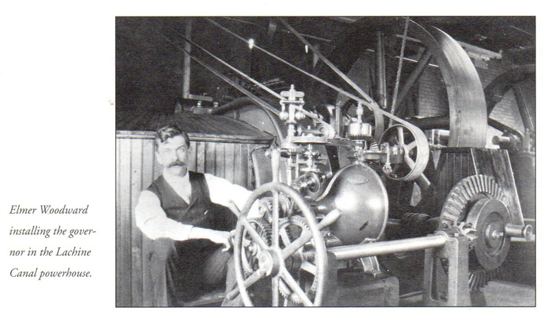Elmer installing a Woodward Compensating type water Wheel governor system, circa 1921..jpg