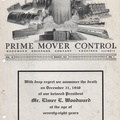 Prime Mover Control March 1941.