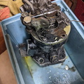 An original well used Woodward governor ready to clean up and disassemble.