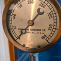 A Woodward governor oil pump pressure gauge from the 1920's.