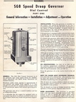 WOODWARD SG8 SPEED DROOP GOVERNOR DIAL SPEED CONTROL BULLETIN 04009.