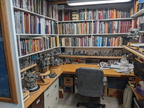 In the workspace of the reference library and engine governor display area.