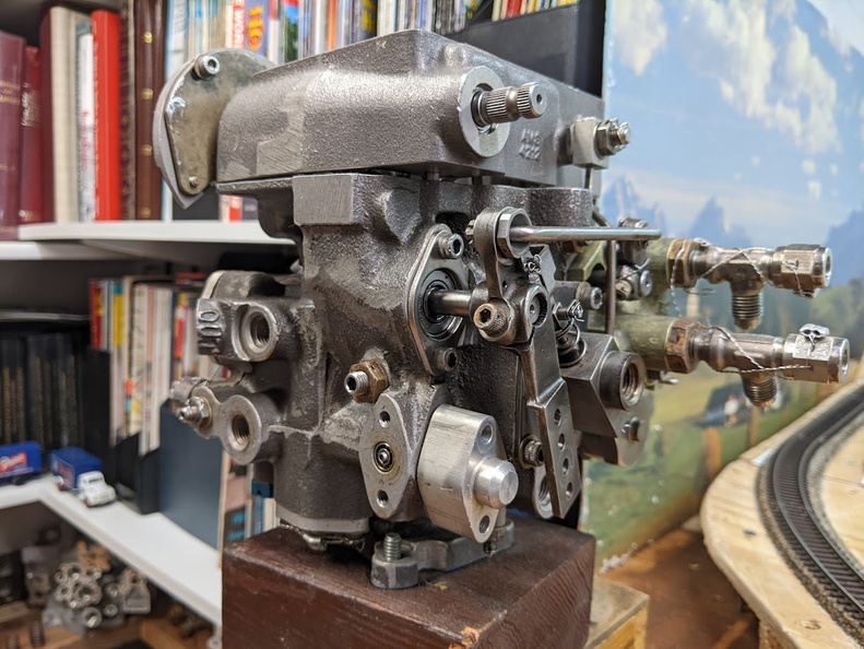 A Bendix gas turbine fuel control governor D2-K2 series.