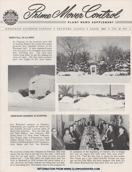 March 1960 Plant News.