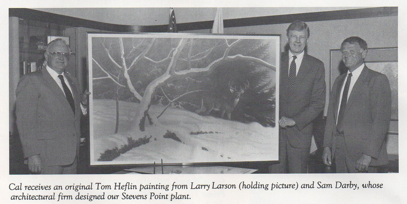 The Larson & Darby Company's donation for being the architectural firm that made a lot of money from Woodward designing the Woodward Stevens Point facilty and grounds.