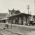 The East Madison Chicago, Milwaukee and St. Paul railroad station at 501 East Wilson Street in 1918.    2