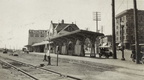 The East Madison Chicago, Milwaukee and St. Paul railroad station at 501 East Wilson Street in 1918.    2