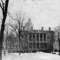 South Wing of the State Capitol in Madison, circa February 1904.