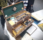 A Woodward Governor Company retired worker member's tool box donated to the Midwat Village Museum.
