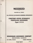 CSSA PROPELLER  ENGINE GOVERNOR BULLETIN No. 33001A