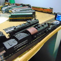 Looking back at hooking up a small camera to a train flat car and going thorough the model railroad.